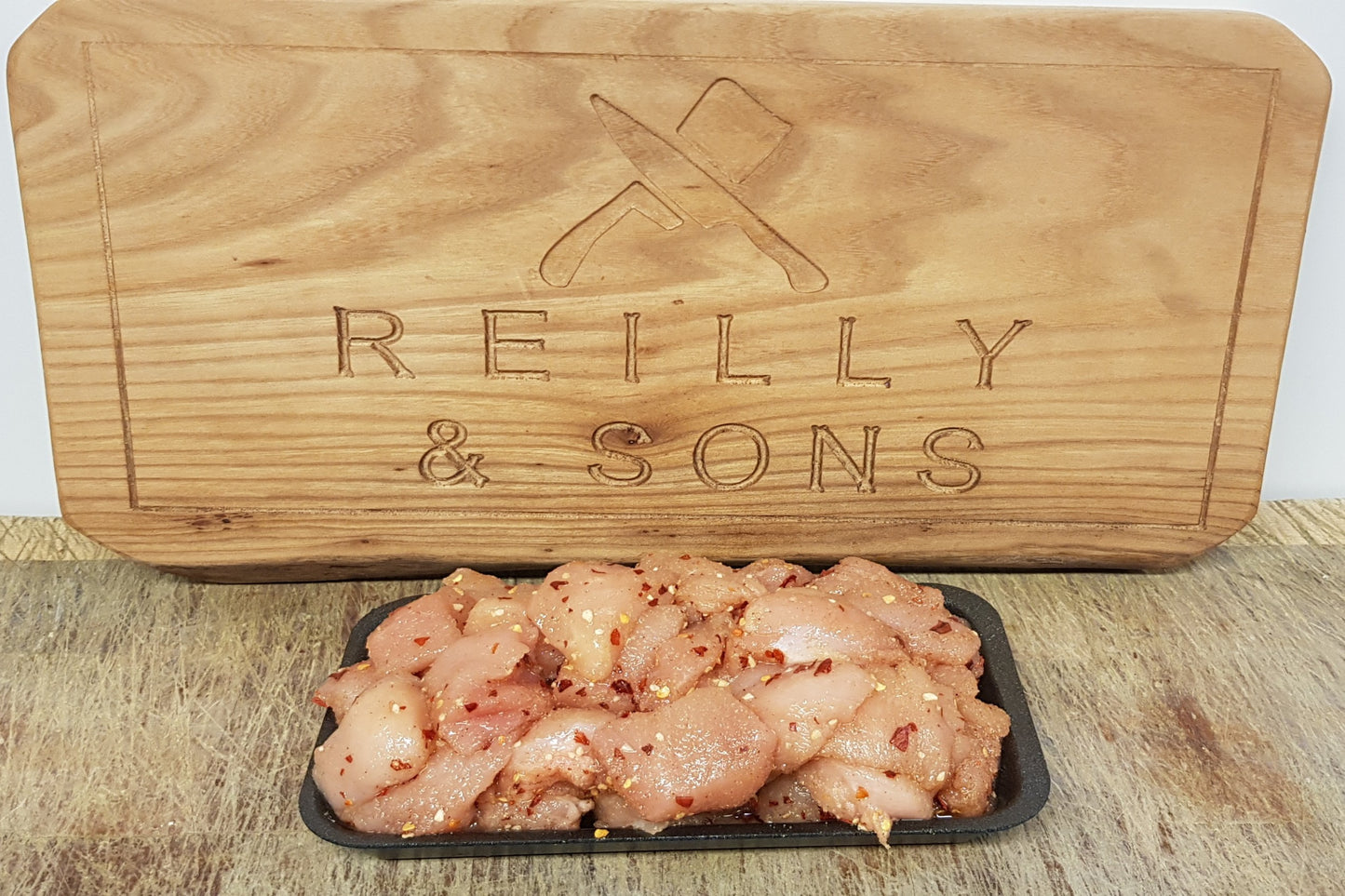 1Kg Diced Fresh Salt and Chilli Chicken Fillets